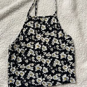 floral halter tank